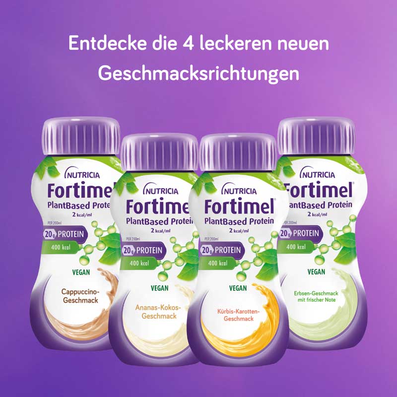 NUTRICIA Fortimel PlantBased Protein 2 kcal/ml Cappuccino-Geschmack 8X4X200 ml Flüssigkeit