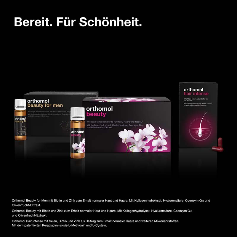 orthomol hair intense - Mikronährstoffe mit Biotin, Kupfer, Zink und dem patentierten KeraLiacin - Kapseln