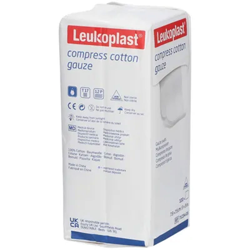 Leuloplast Kompressen 7,5x7,5cm 12-fach 100 St Kompressen