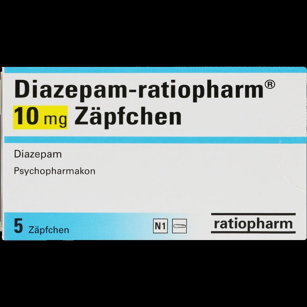 Diazepam-ratiopharm 10mg Zäpfchen 5 St Suppositorien