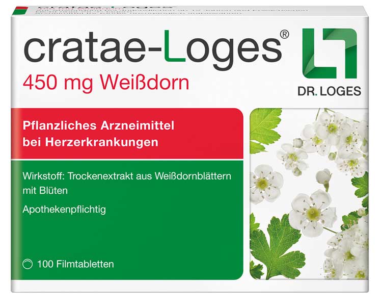 cratae-Loges 450mg Weißdorn  100 St Filmtabletten