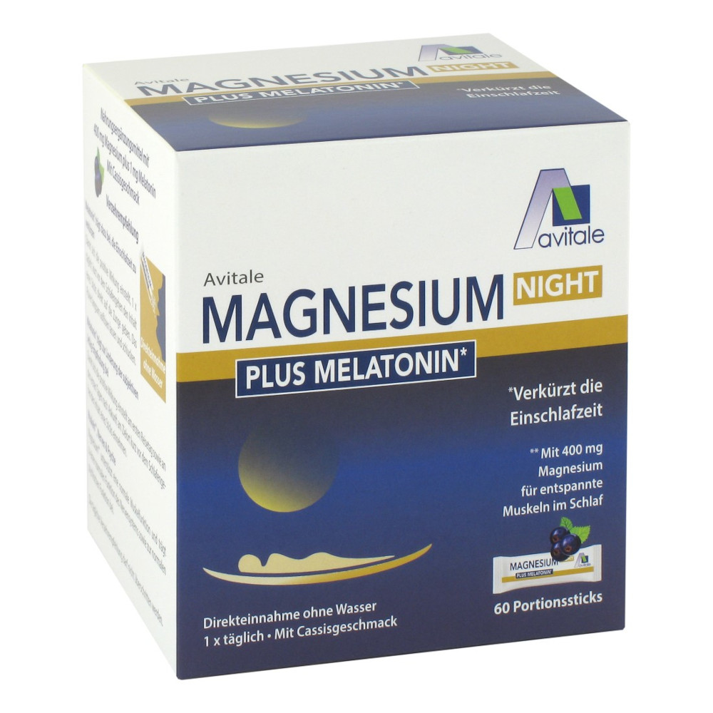 Avitale MAGNESIUM NIGHT Plus Melatonin 60 St Pulver
