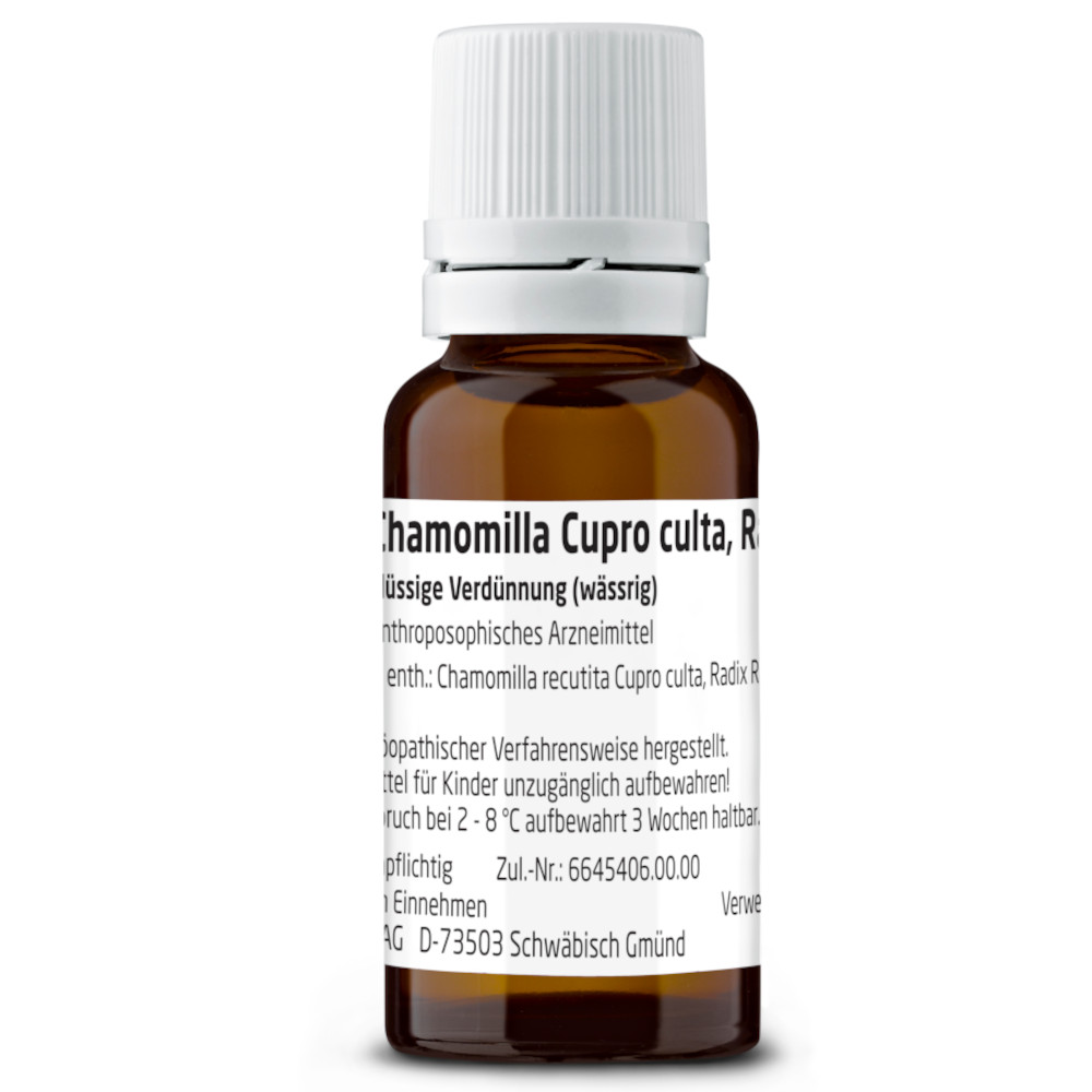 WELEDA Chamomilla Cupro culta, Radix Rh D 3  20 ml Dilution