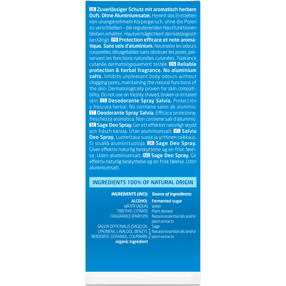Weleda Deo Spray Nachfüllflasche Salbei 100 ml Spray