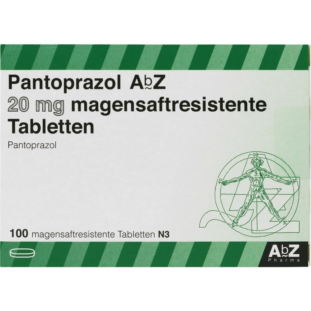 Pantoprazol AbZ 20mg 100 St Tabletten magensaftresistent