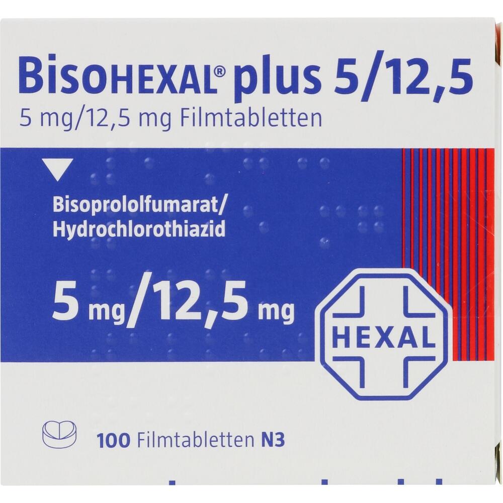 BisoHEXAL plus 5/12,5 100 St Filmtabletten