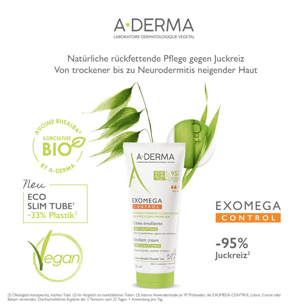 A-DERMA EXOMEGA CONTROL Rückfettende Creme 400 ml Creme
