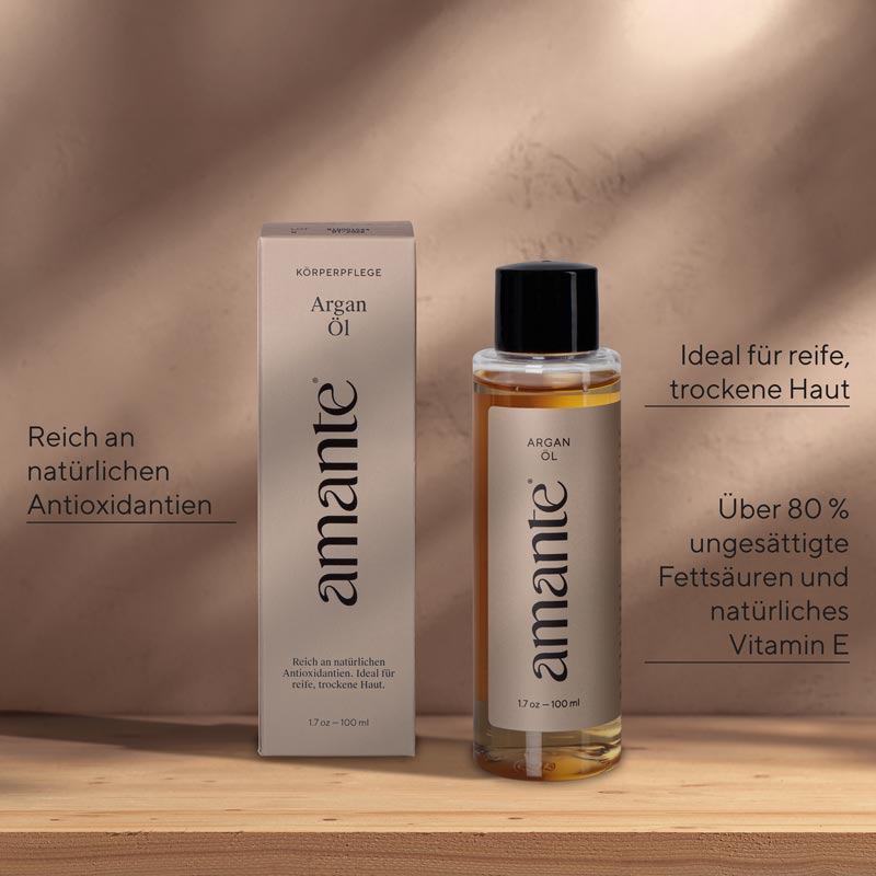 Arganöl 100% Rein Hautpflegeöl Amante 100 ml Öl