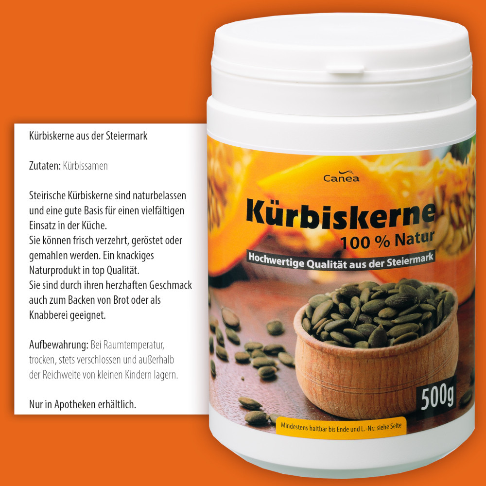 KÜRBISKERNE 500 g Kerne