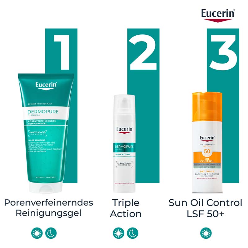 Eucerin DERMOPURE CLINICAL PORENVERFEINERNDES REINIGUNGSGEL +20% sparen* 200 ml Gel