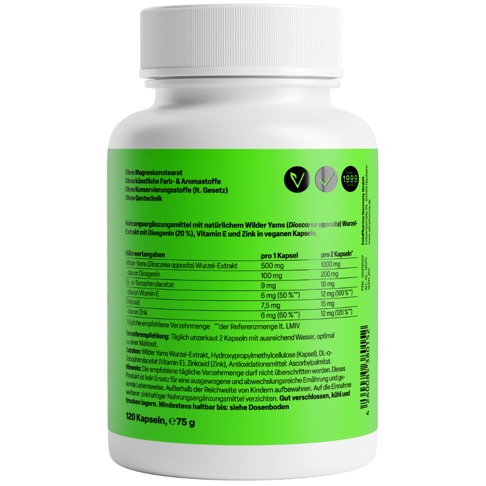 Zein PHARMA Wild Yams Plus 500mg 120 St Kapseln
