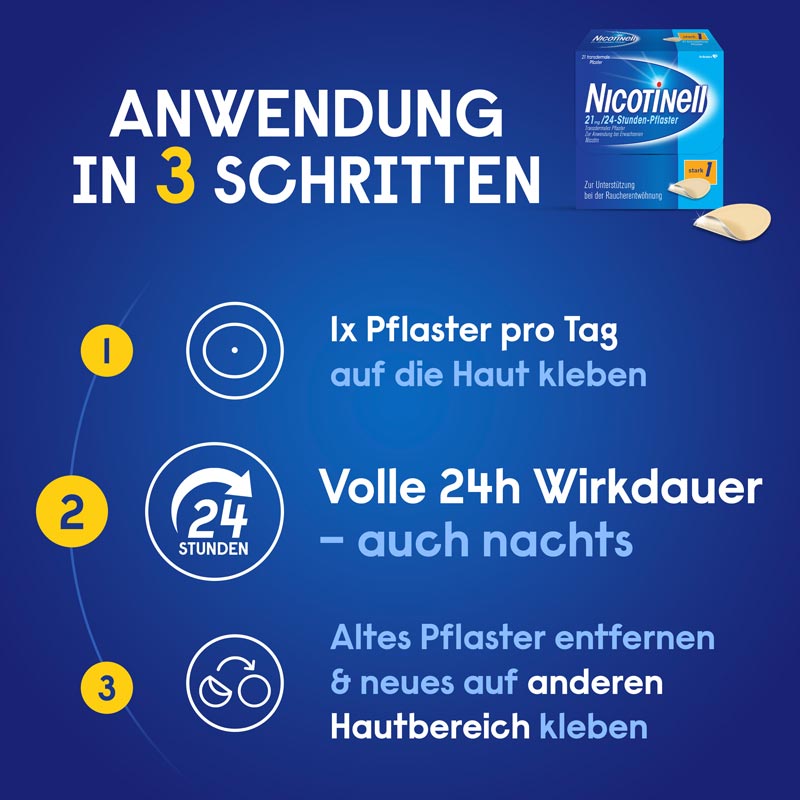 NICOTINELL 7mg/24 Stunden 7 St Pflaster transdermal