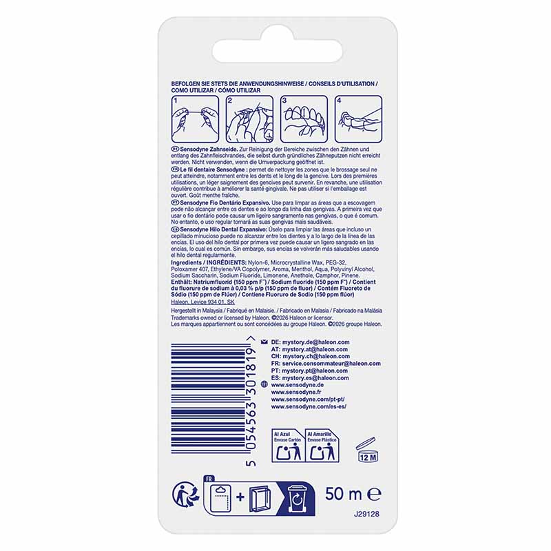 SENSODYNE Zahnseide extra sanft 50 m