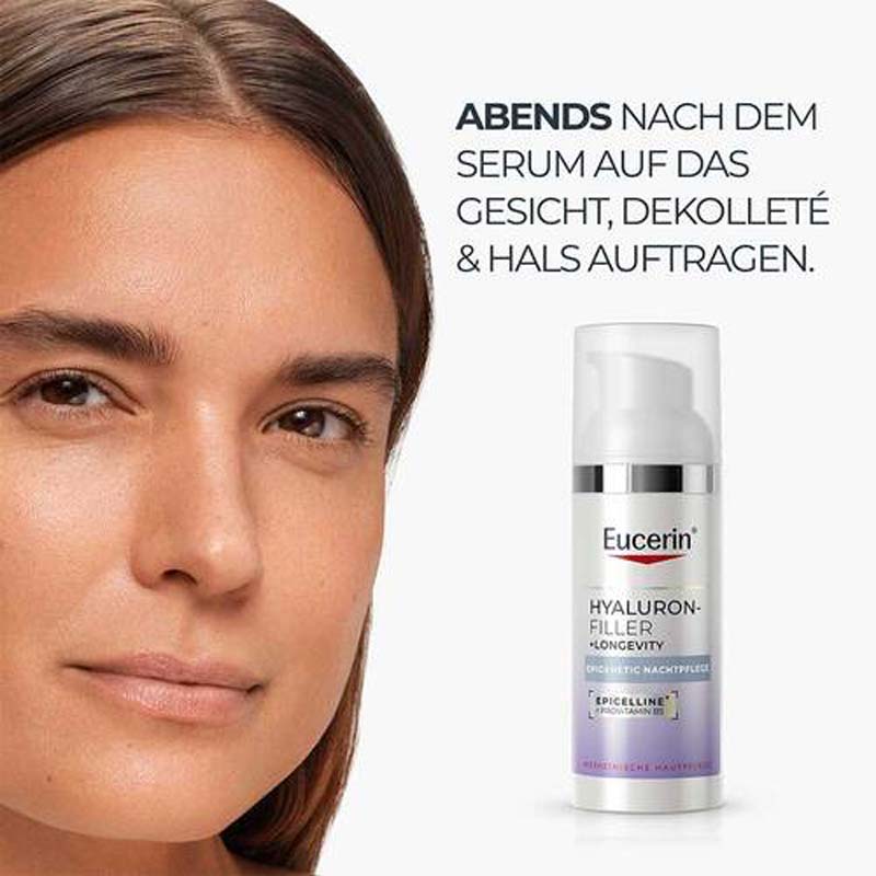 Eucerin HYALURON-FILLER + LONGEVITY EPIGENETIC NACHT +20% sparen* 50 ml Nachtcreme
