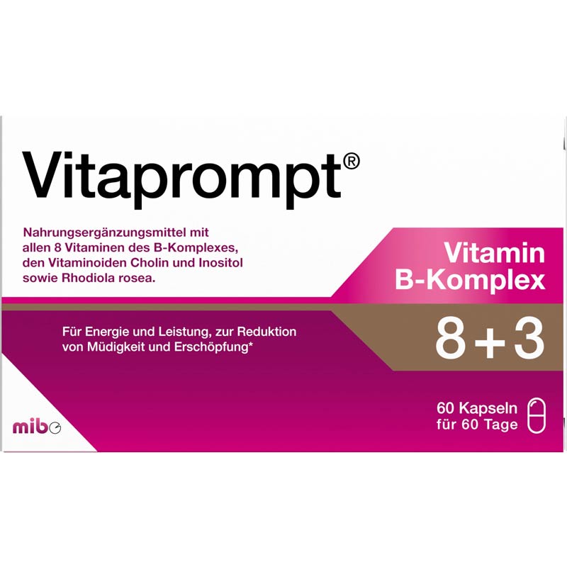 Vitaprompt Vitamin B-Komplex 8 + 3 60 St Kapseln