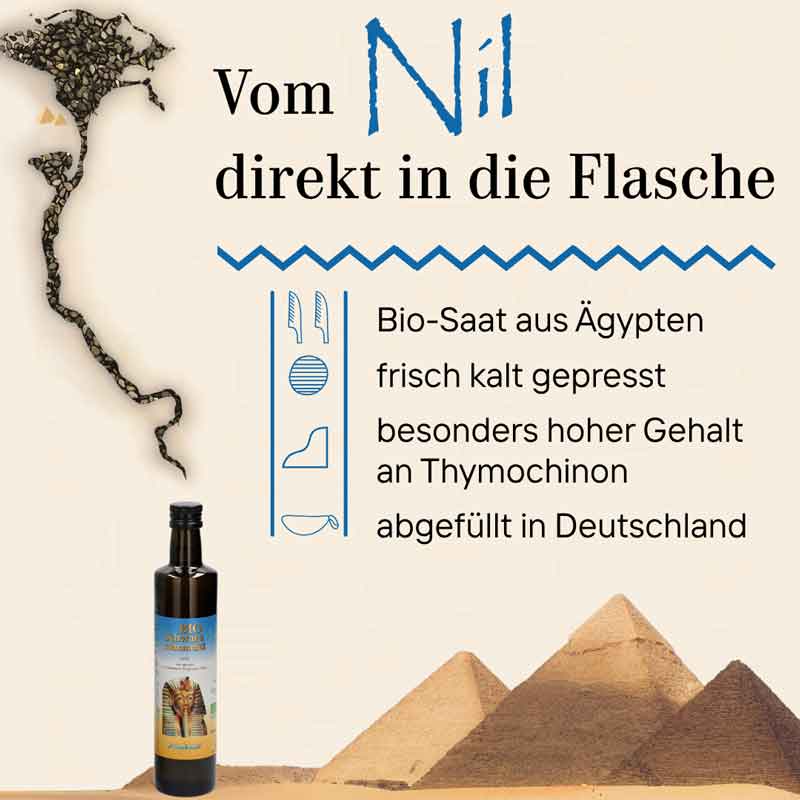 SCHWARZKÜMMEL BIO ägypt.Öl 1000 ml Öl