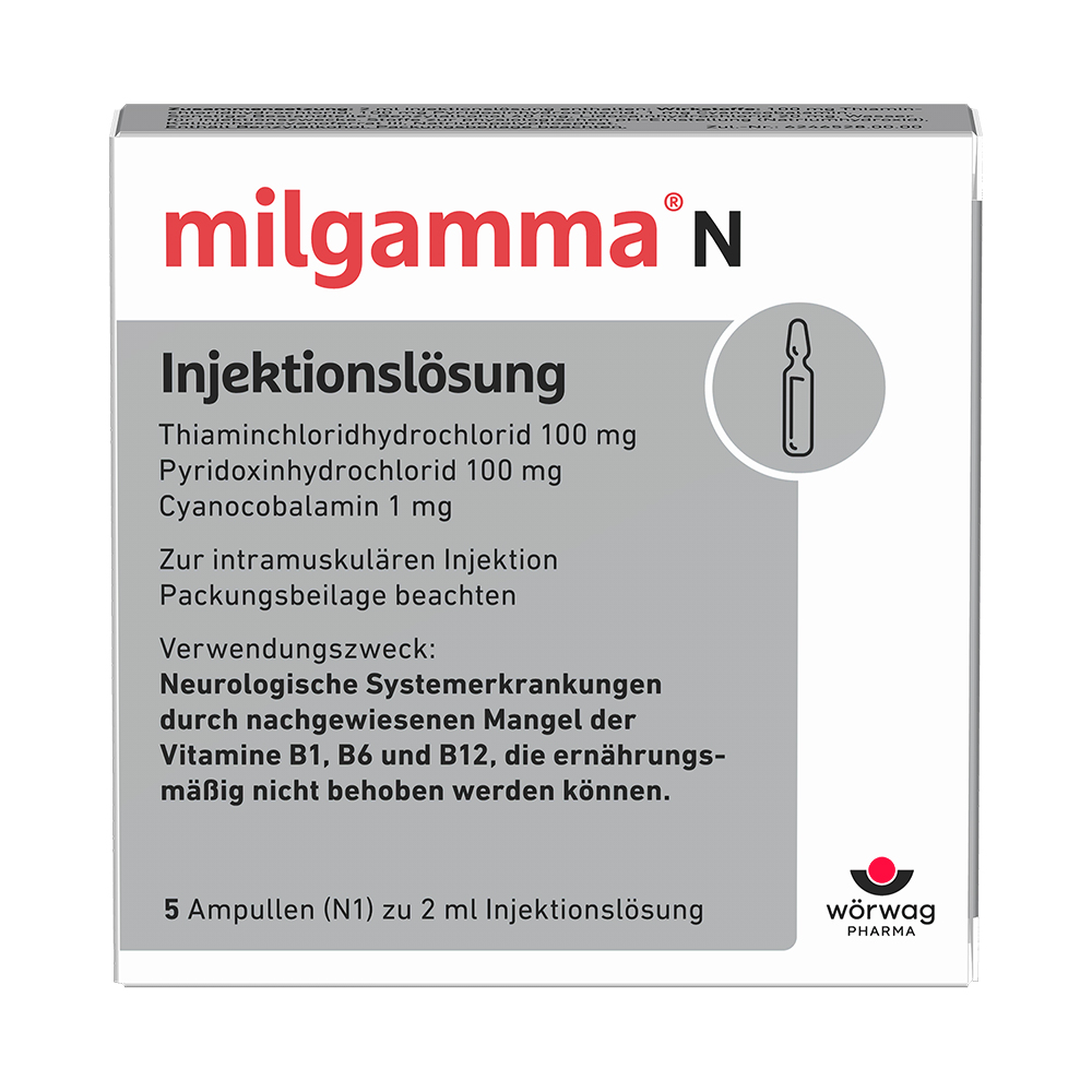 MILGAMMA N Ampullen 5X2 ml Ampullen