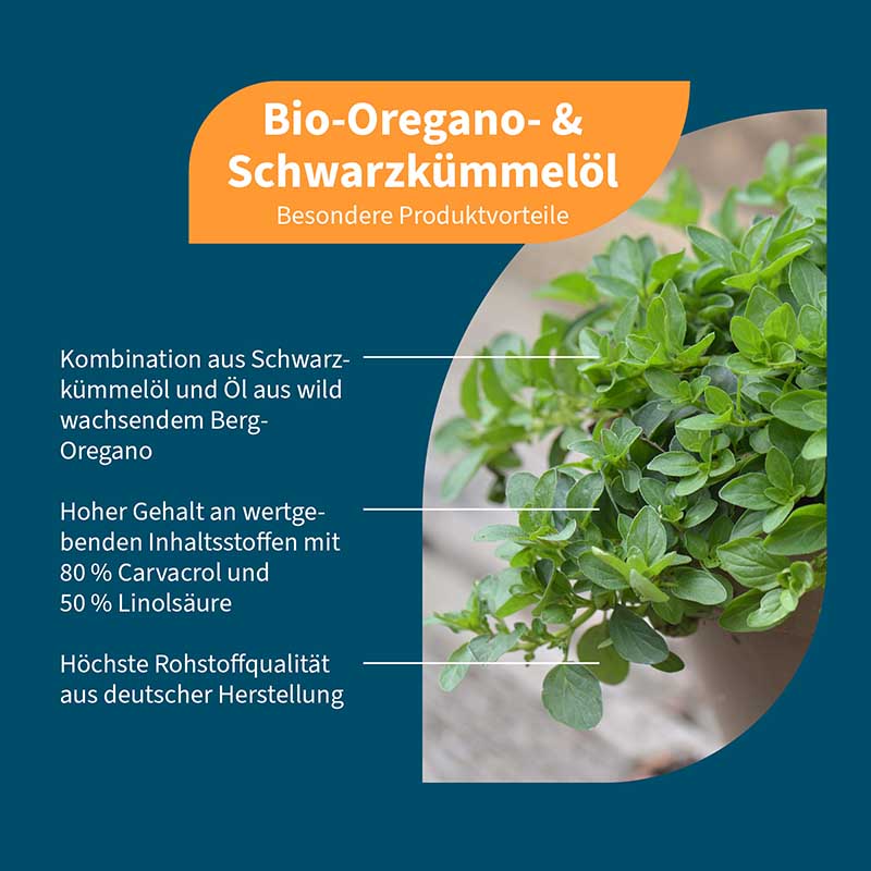 NatuGena Bio-Oregano & Schwarzkümmelöl 90 St Kapseln