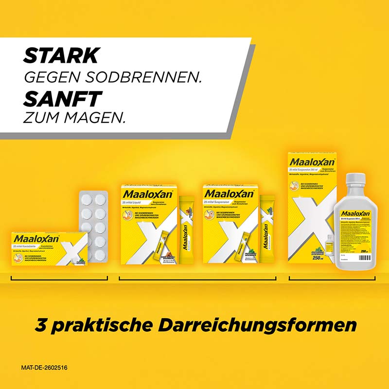 MAALOXAN Kautabletten bei Sodbrennen & Magenschmerzen 100 St Kautabletten