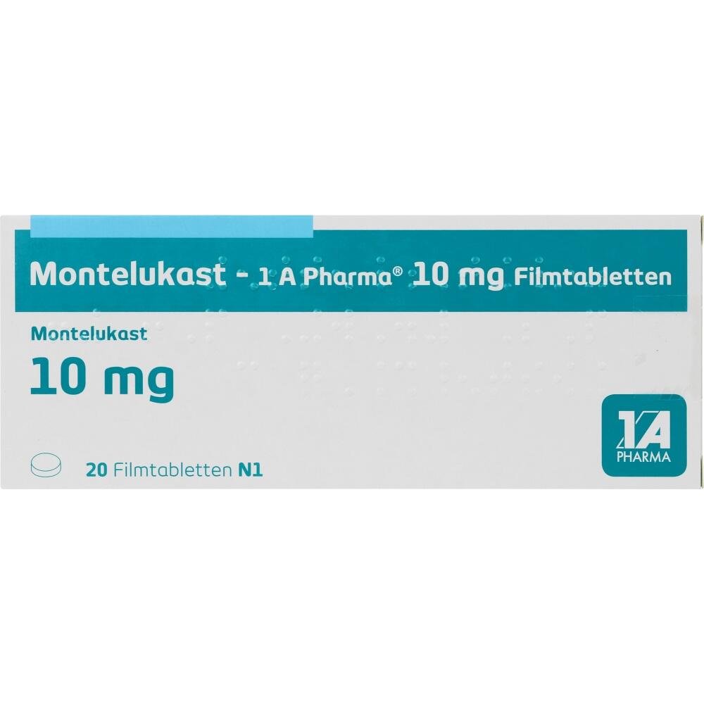 Montelukast-1 A Pharma 10mg 20 St Filmtabletten