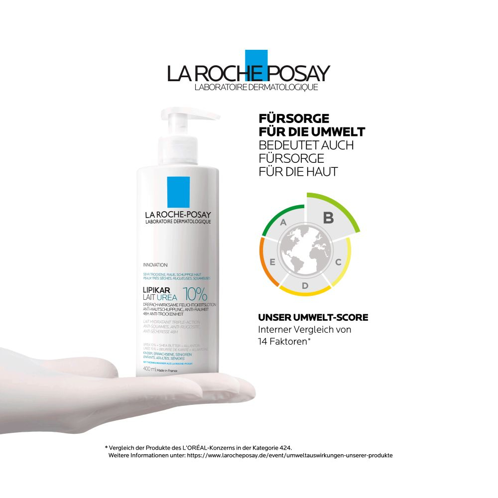 LA ROCHE-POSAY LIPIKAR LAIT UREA 10% 400 ml Milch