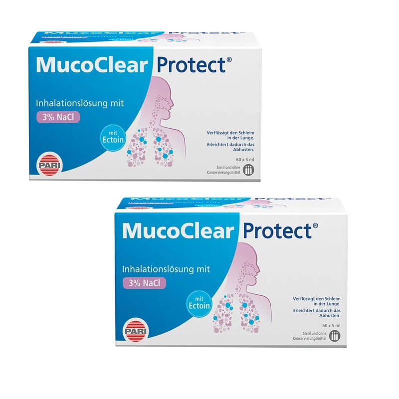 MUCOCLEAR PROTECT Doppelpack 2X60X5 ml Inhalationslösung