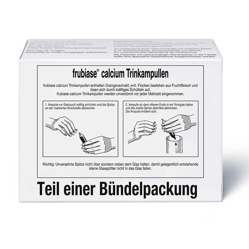 Frubiase Calcium 350mg/500mg 20 St Trinkampullen