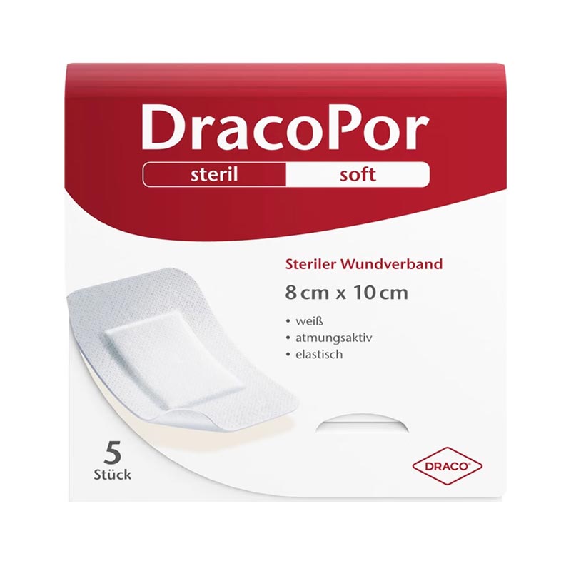 DRACOPOR Wundverband 8x10 cm steril 5 St Verband