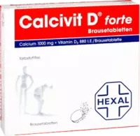 Calcivit D forte 1000mg/880 I.E. 50 St Brausetabletten