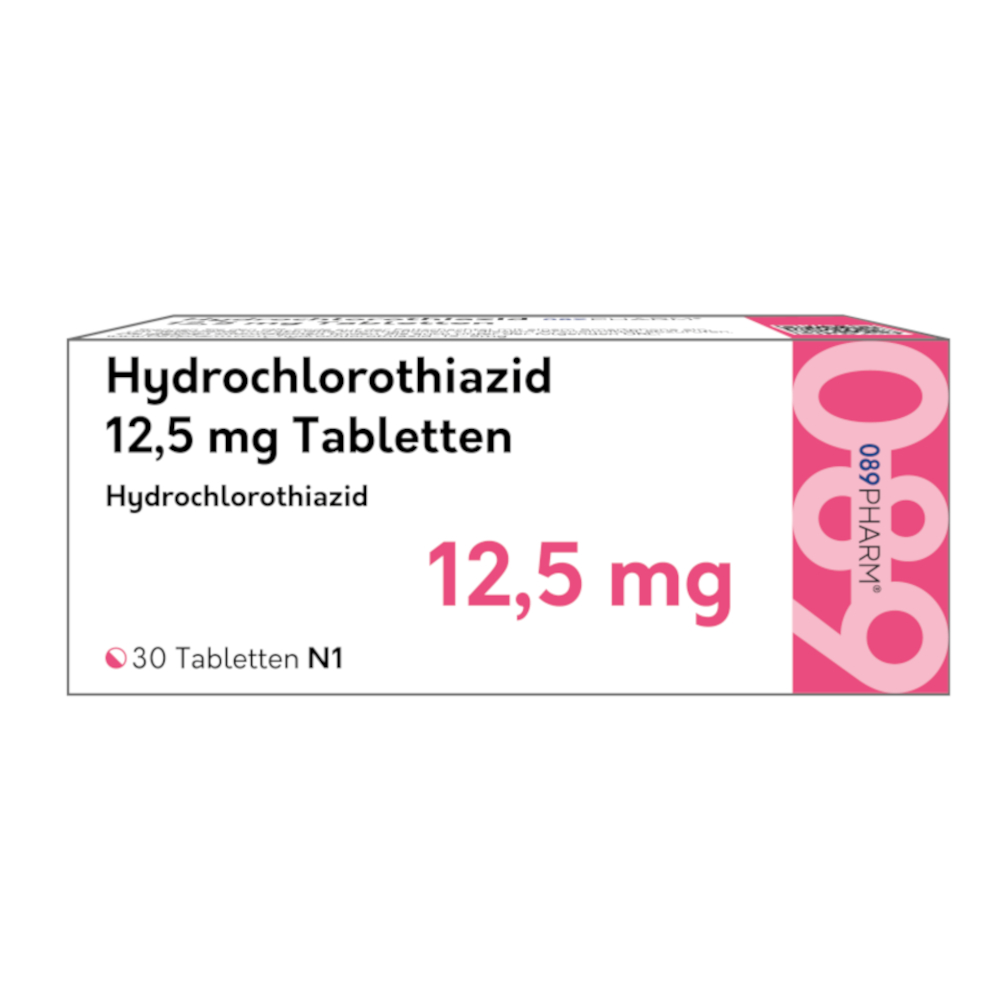 Hydrochlorothiazid 089PHARM 12,5 mg  30 St Tabletten