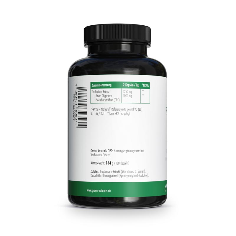 GREEN NATURALS OPC 1000 mg 180 St Kapseln