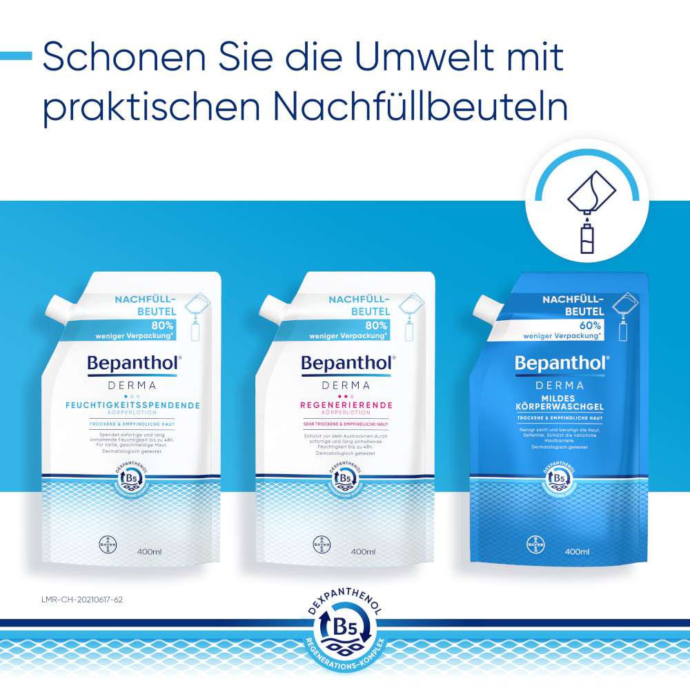 Bepanthol DERMA Feuchtigkeitsspendende Körperlotion Pumpspender 1X400 ml Lotion