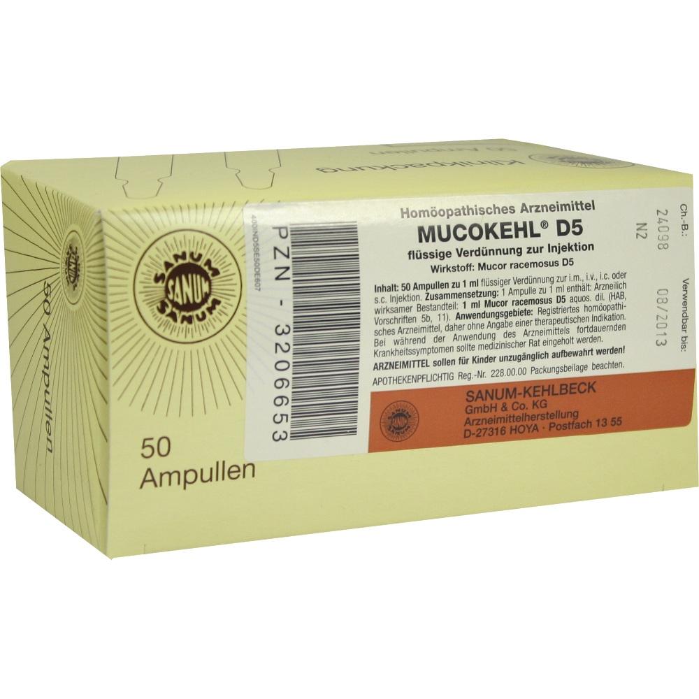 MUCOKEHL Ampullen D 5 50X1 ml Ampullen