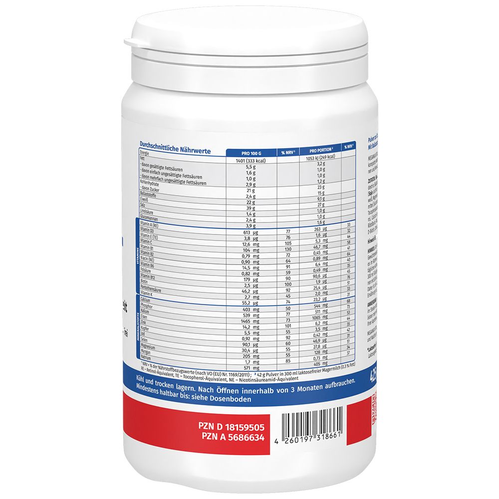 MEGAMAX VITAL-Drink Vanille 425 g Pulver