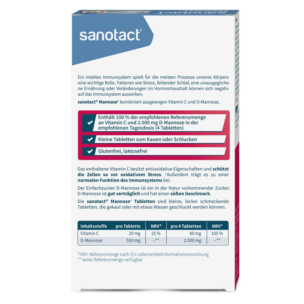 sanotact Mannose+ 30 St Tabletten