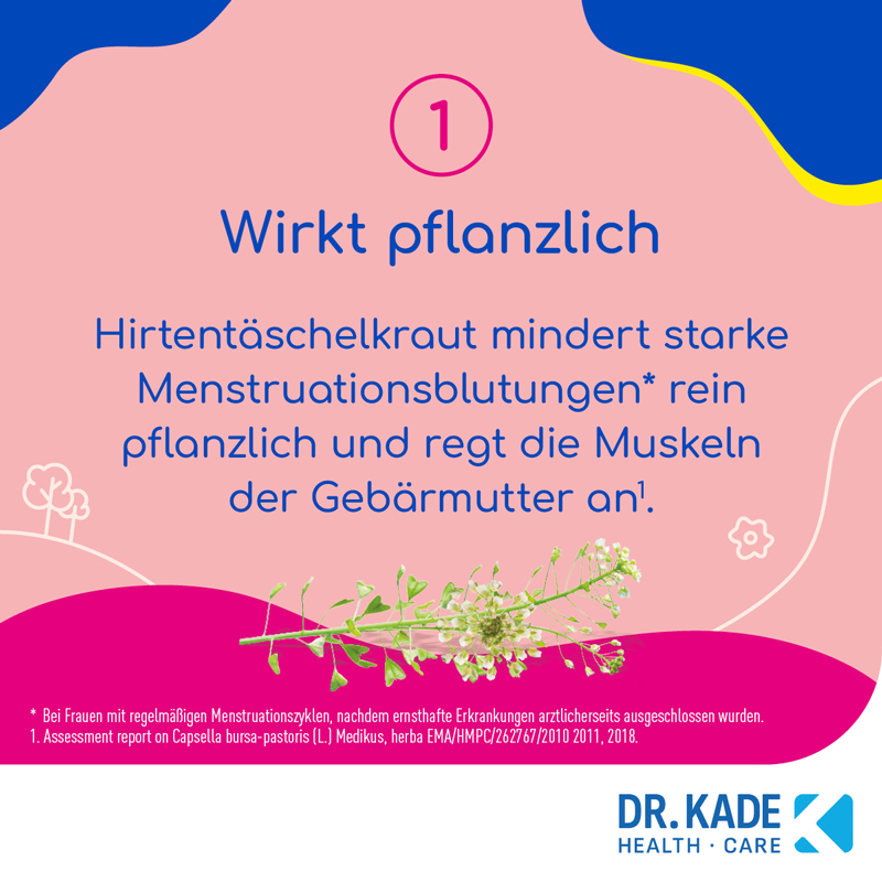 Kade Zyklus bei starken Blutungen während der Menstruation 20 St Filmtabletten