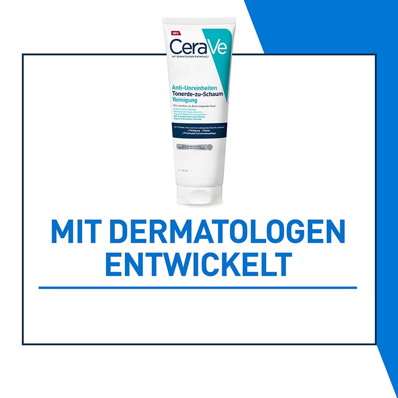 CeraVe Anti-Unreinheiten Tonerde-zu-Schaum Reinigung 118 ml Paste