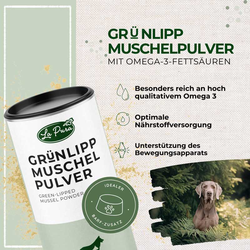 LaPura Grünlippmuschelpulver  250 g Pulver