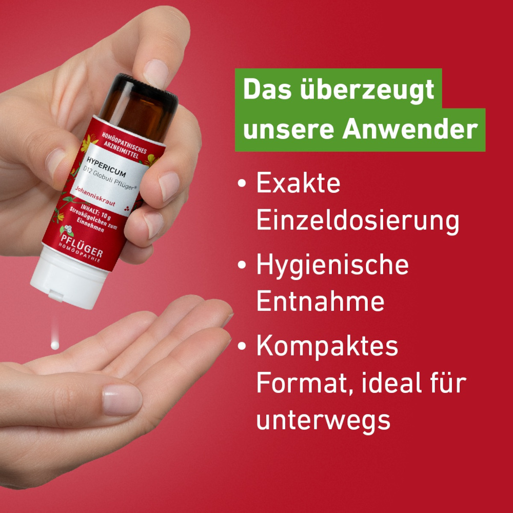 Hypericum D6 Globuli Pflüger 10 g Globuli
