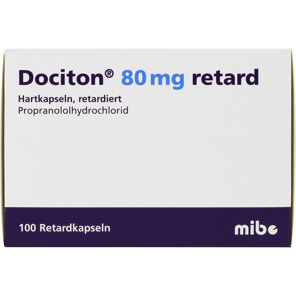 Dociton 80 retard 100 St Retard-Kapseln