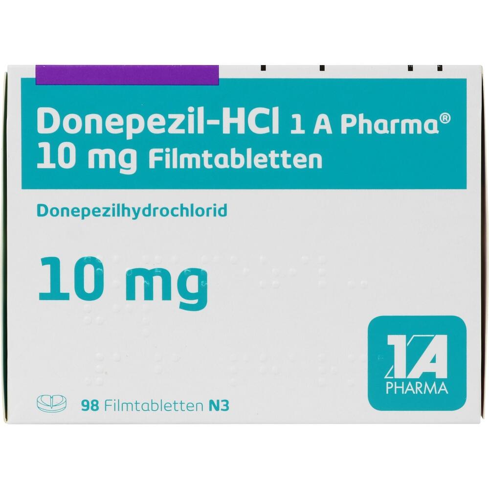 Donepezil-HCl 1 A Pharma 10mg 98 St Filmtabletten