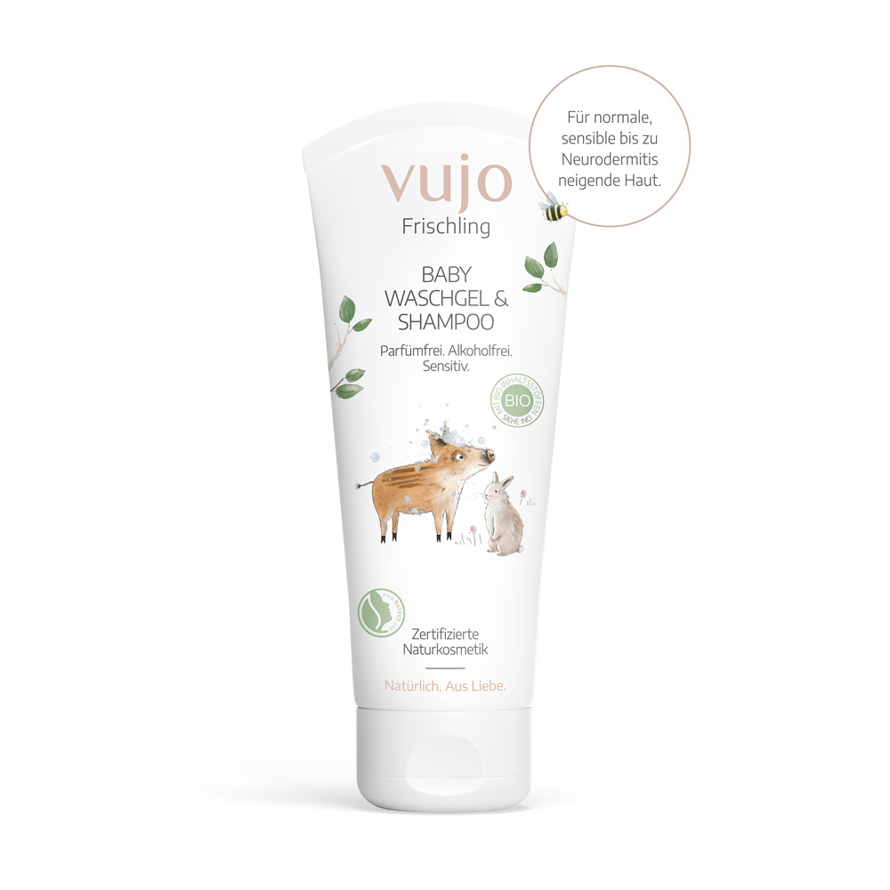vujo Frischling Baby Waschgel & Shampoo 200 ml Duschgel