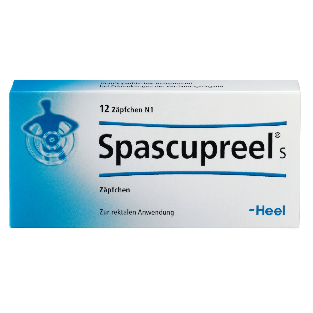 SPASCUPREEL S Suppositorien 12 St Suppositorien