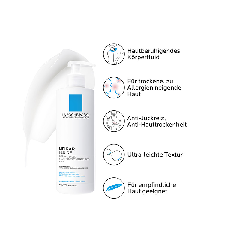 LA ROCHE-POSAY LIPIKAR FLUIDE 400 ml Flüssigkeit