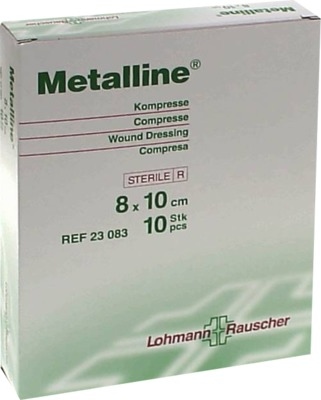 METALLINE Kompressen 8x10 cm steril 10 St Kompressen