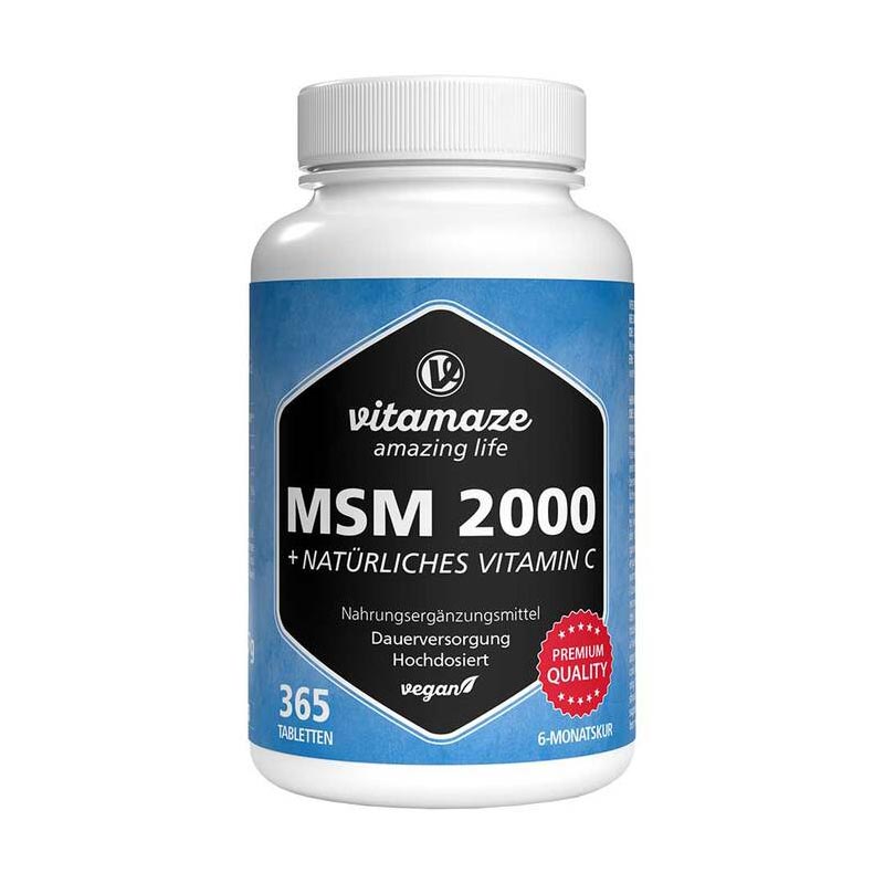 vitamaze MSM 2000 + VITAMIN C 365 St Tabletten