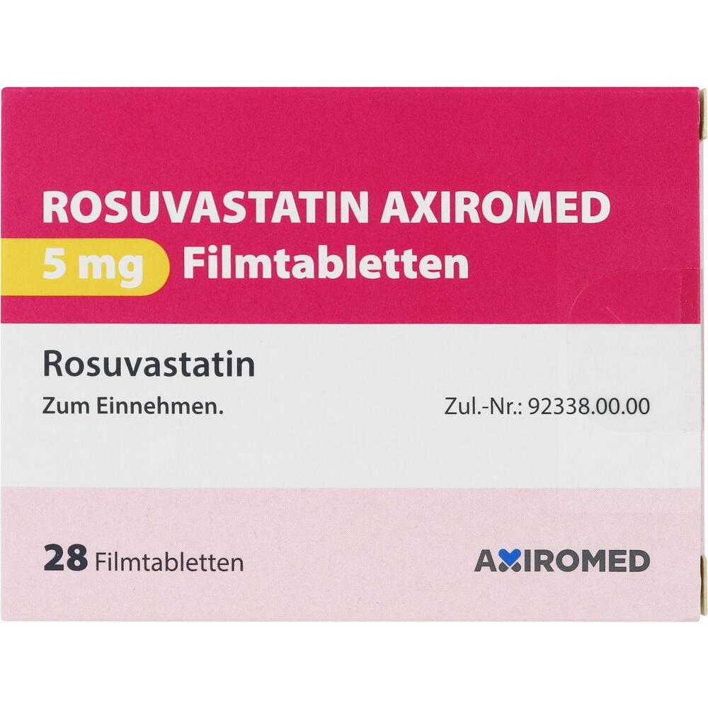 ROSUVASTATIN AXIROMED 5 mg Filmtabletten 28 St Filmtabletten