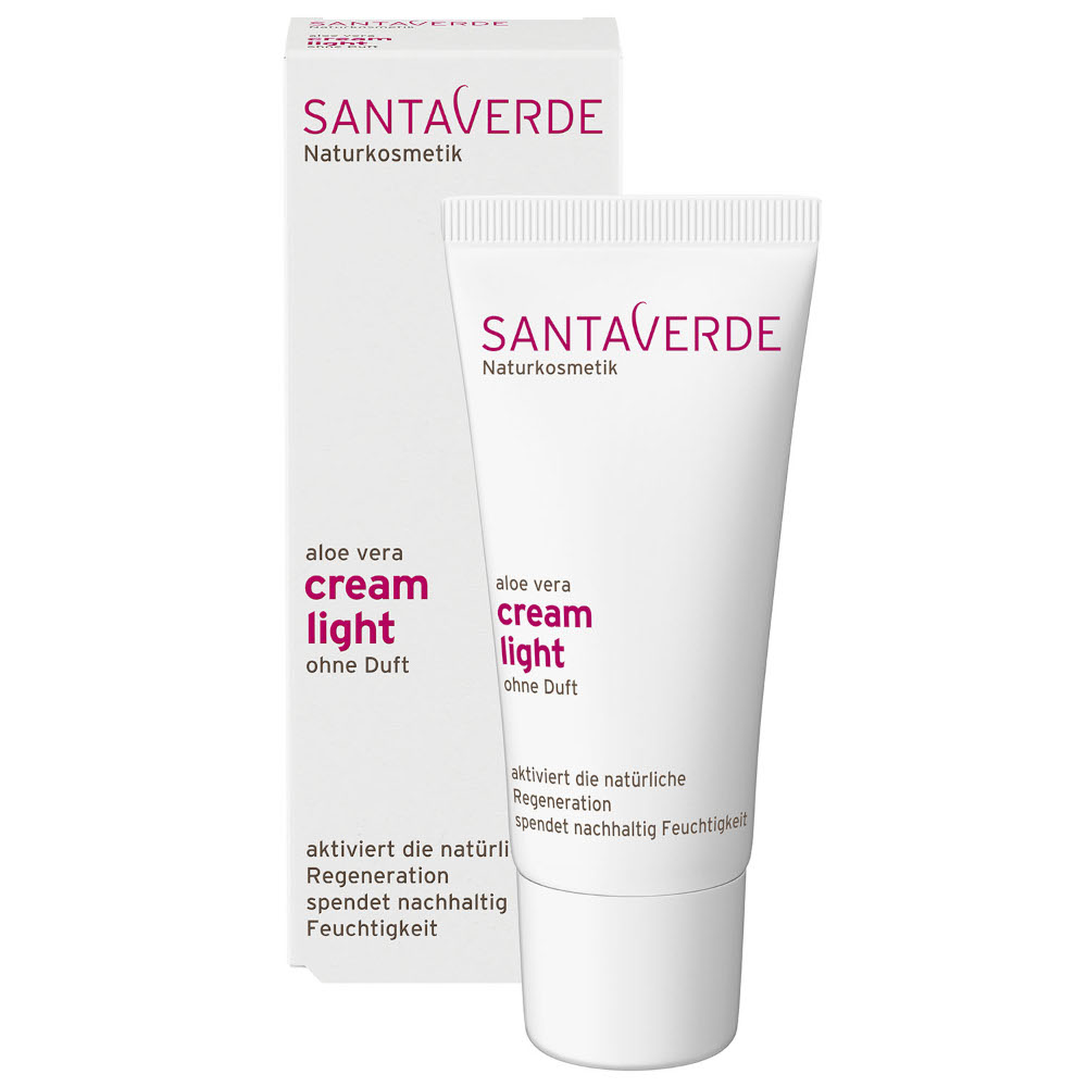 SANTA VERDE cream light aloe vera ohne Duft 30 ml Creme