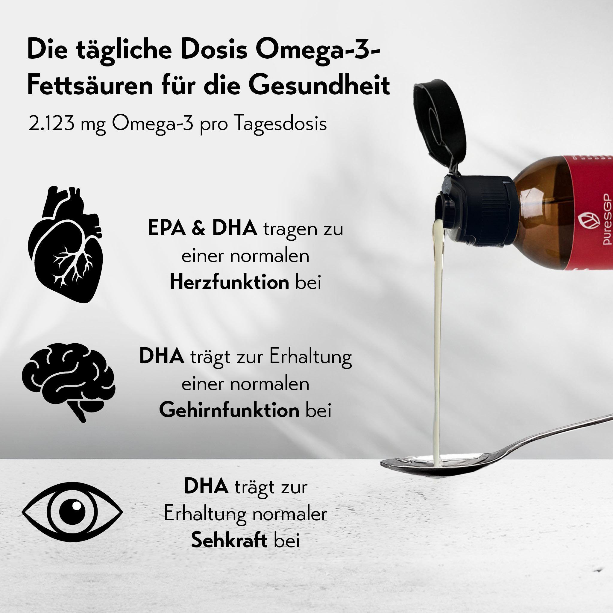 pureSGP OMEGA-3 ÖL FORTE 150 ml Tropfen