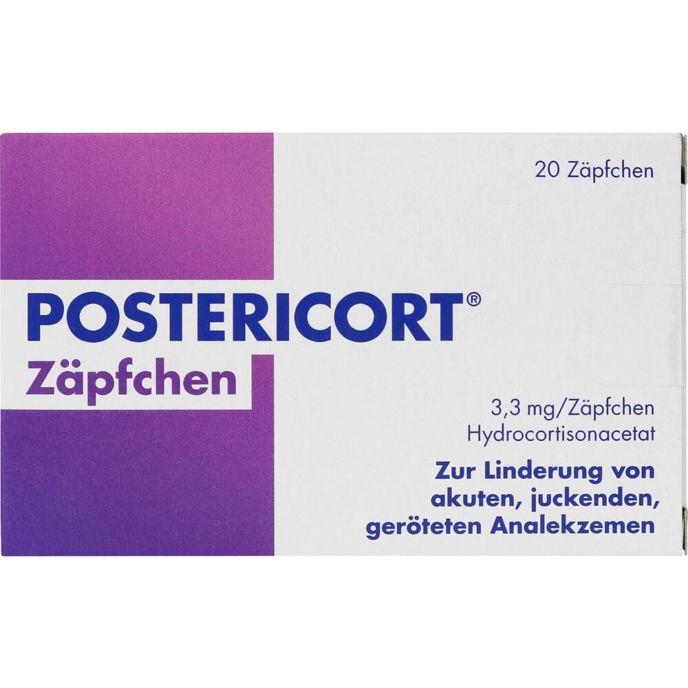 POSTERICORT Zäpfchen 20 St Suppositorien